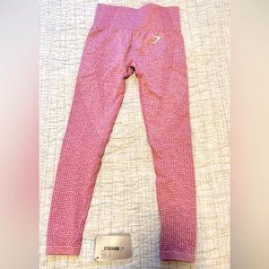 Gym Shark. Vital Seamless Leggings. Dusky Pink Marl. Size XS